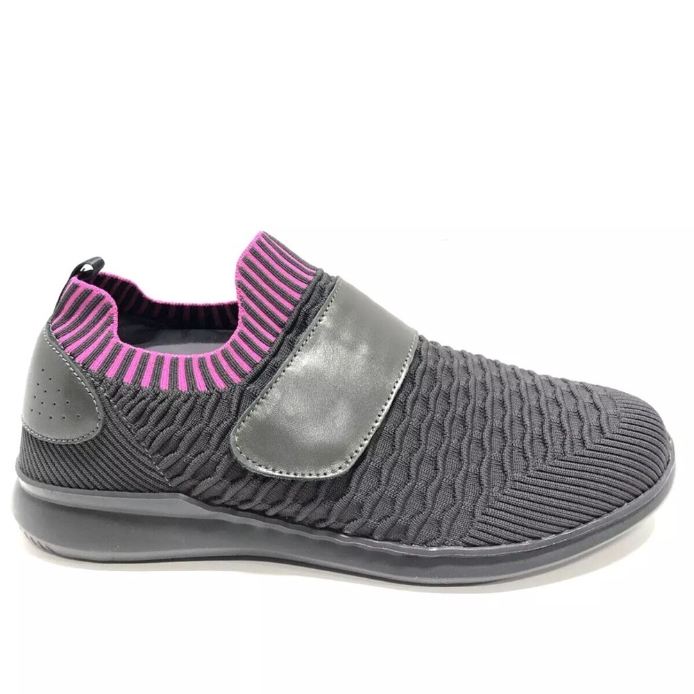 Propet Women’s Travelbound Strap Sneakers Gray, Size 12 Wide